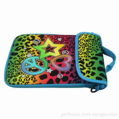 Neoprene Sleeve for iPad 2/3, with Fashion Sublimation Printing, Carrying Handle and Shoulder Strap